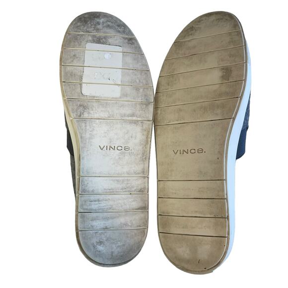 Vince Blair Slides Grey Wool Slip-On Backless Sneakers Flats Shoe Size 8.5 - Picture 6 of 8
